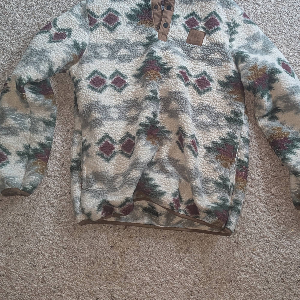 Men's Patterned Pullover Jacket - image 1